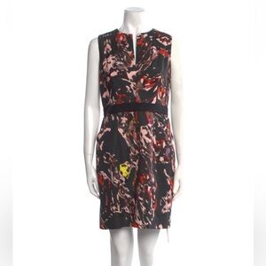 Milly Multicolor Brushstroke Cocktail Dress